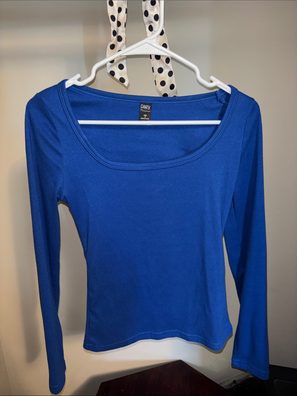 Crazy 8 Royal Blue Long Sleeve Scoop Neck Top